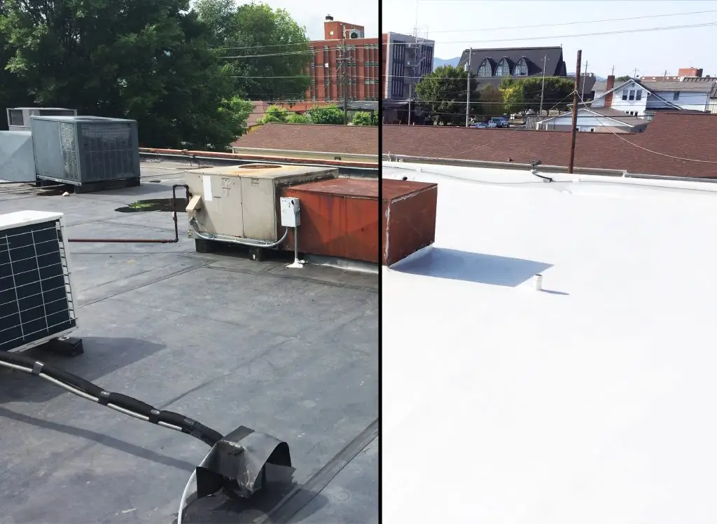 commercial roof surface temperature summer heat
